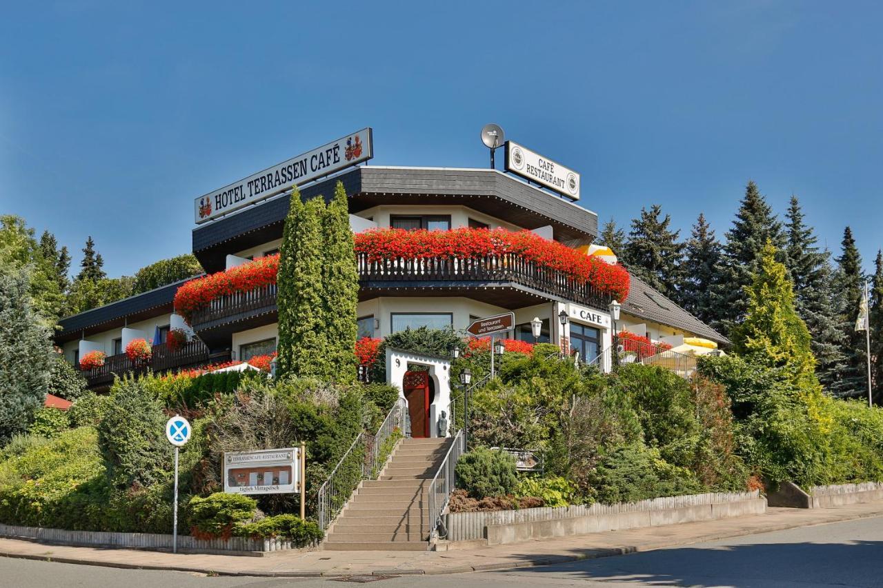 Themen Hotel Terrassen Cafe Bad Münder am Deister Exteriör bild